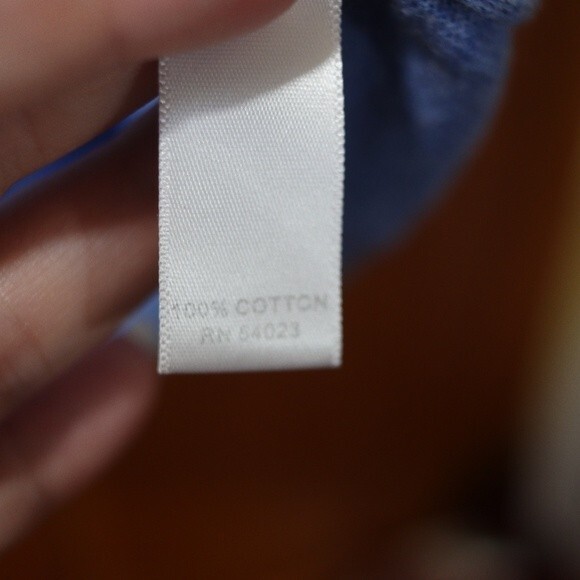 Banana Republic Light Blue Cotton Wells Scoop Neck Top XL - Picture 12 of 13